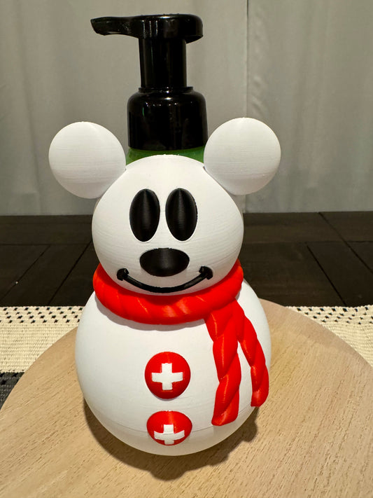 Classic Mouse Ears Snowman Soap Holder