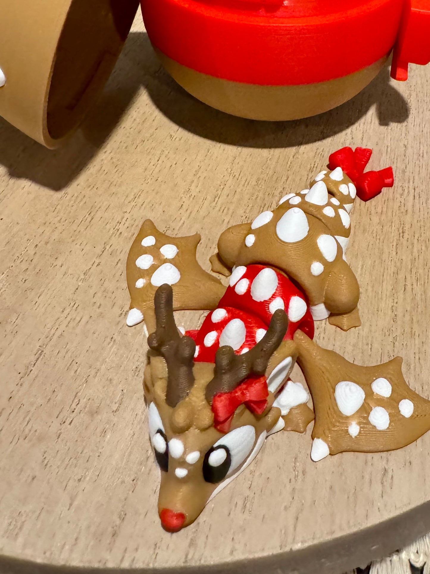 Reindeer Dragon Egg with Baby Dragon