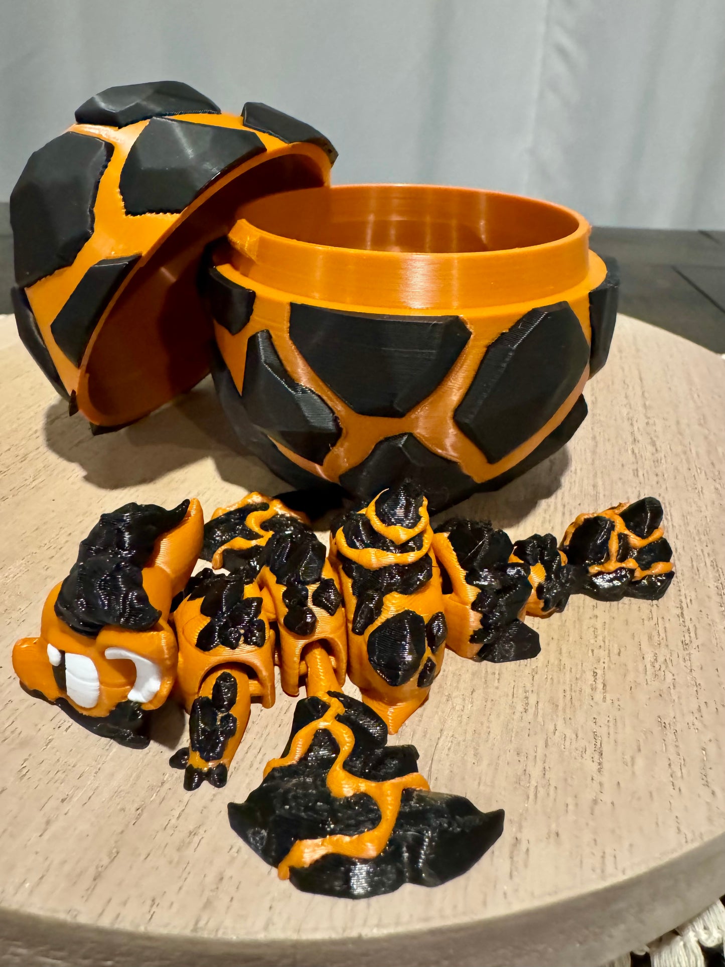 Lava Dragon Egg with Baby Dragon