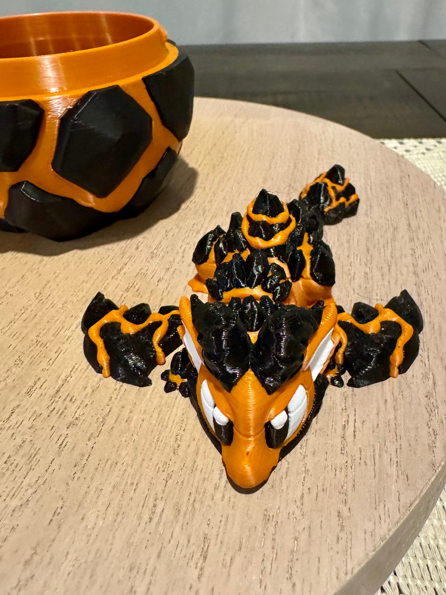 Lava Dragon Egg with Baby Dragon