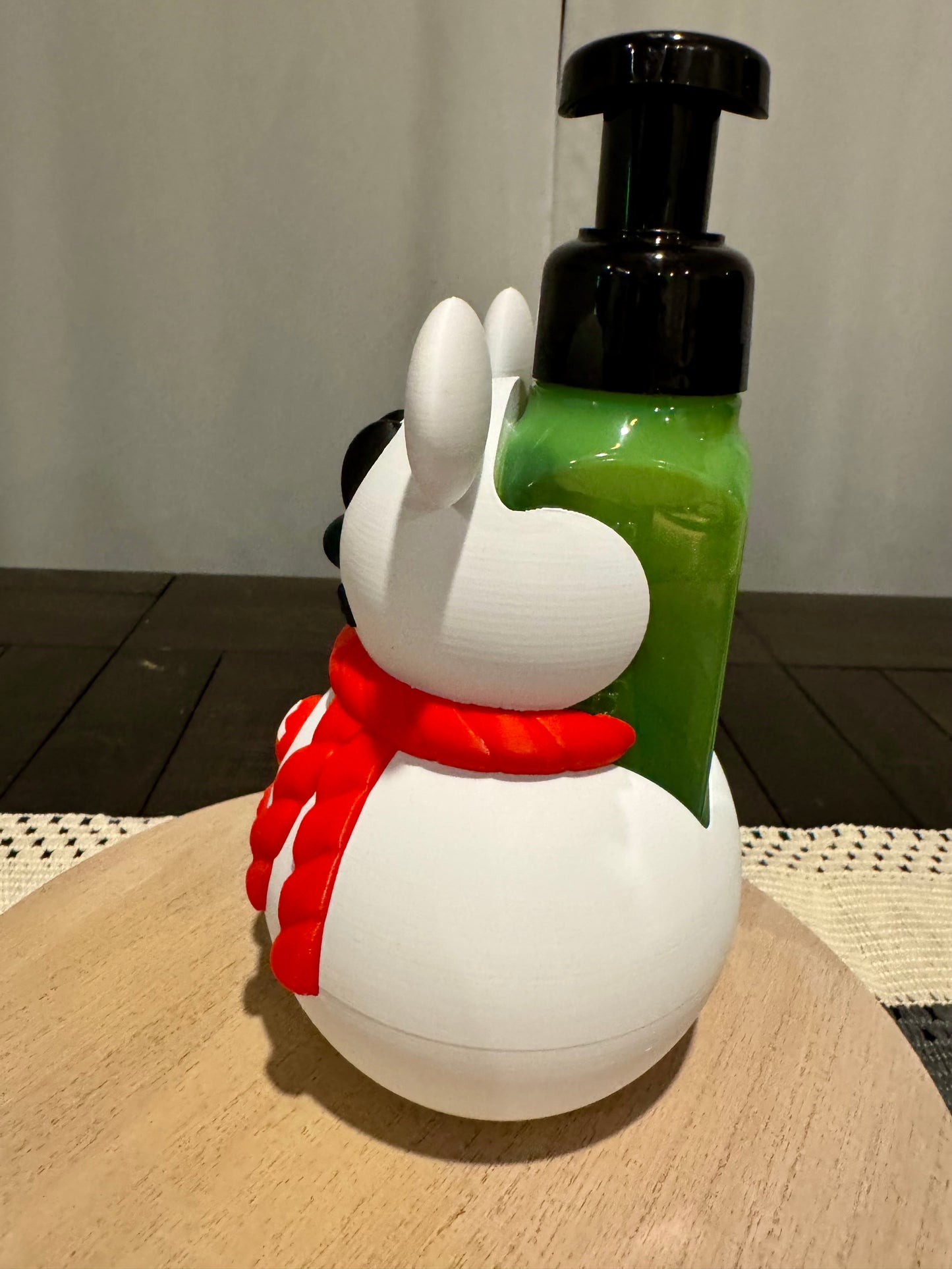 Classic Mouse Ears Snowman Soap Holder